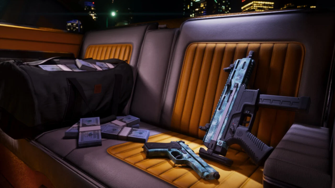Vintage Vice City Waffenmuster 01