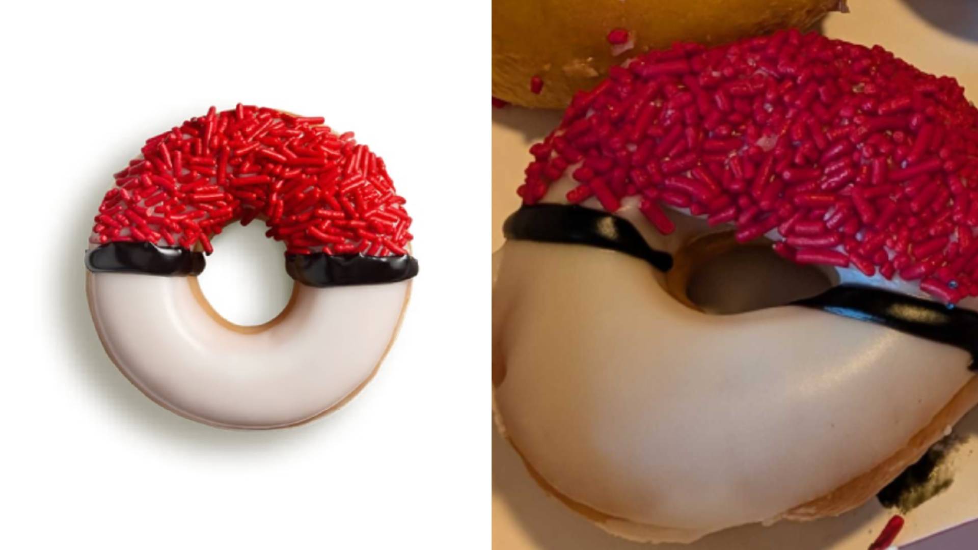 Pokeball-Donut-Vergleich