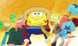 SpongeBob verkleidet sich als Ruffy in der neuen Spongebob x One Piece-Kooperation mit McDonald’s